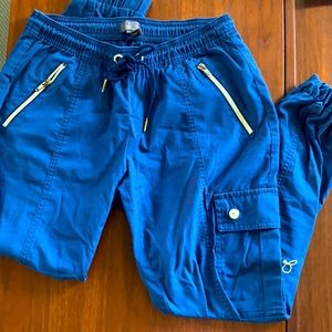 Jaanuu joggers scrub pants navy blue petite XS